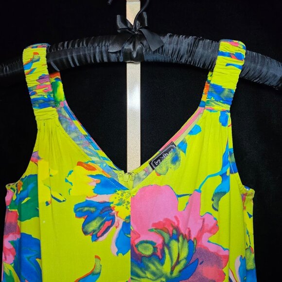 Ivy Street Big Floral Print Harem Jumpsuit L - Picture 3 of 9